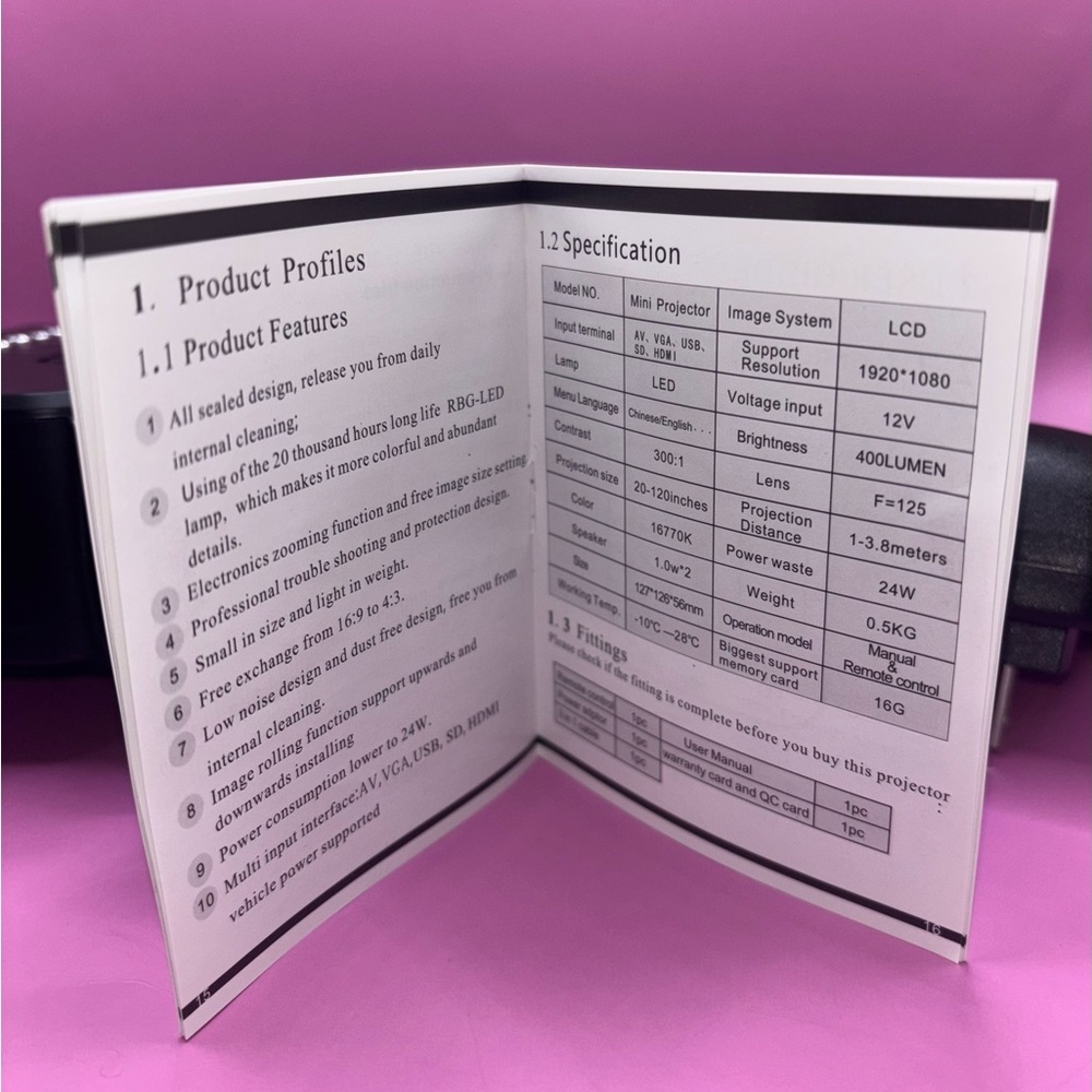 Mini LED Projector (Portable) - Picture 5 of 8